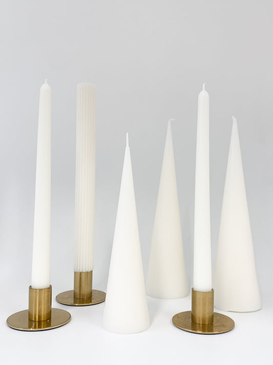 Tall Cone Candle Set